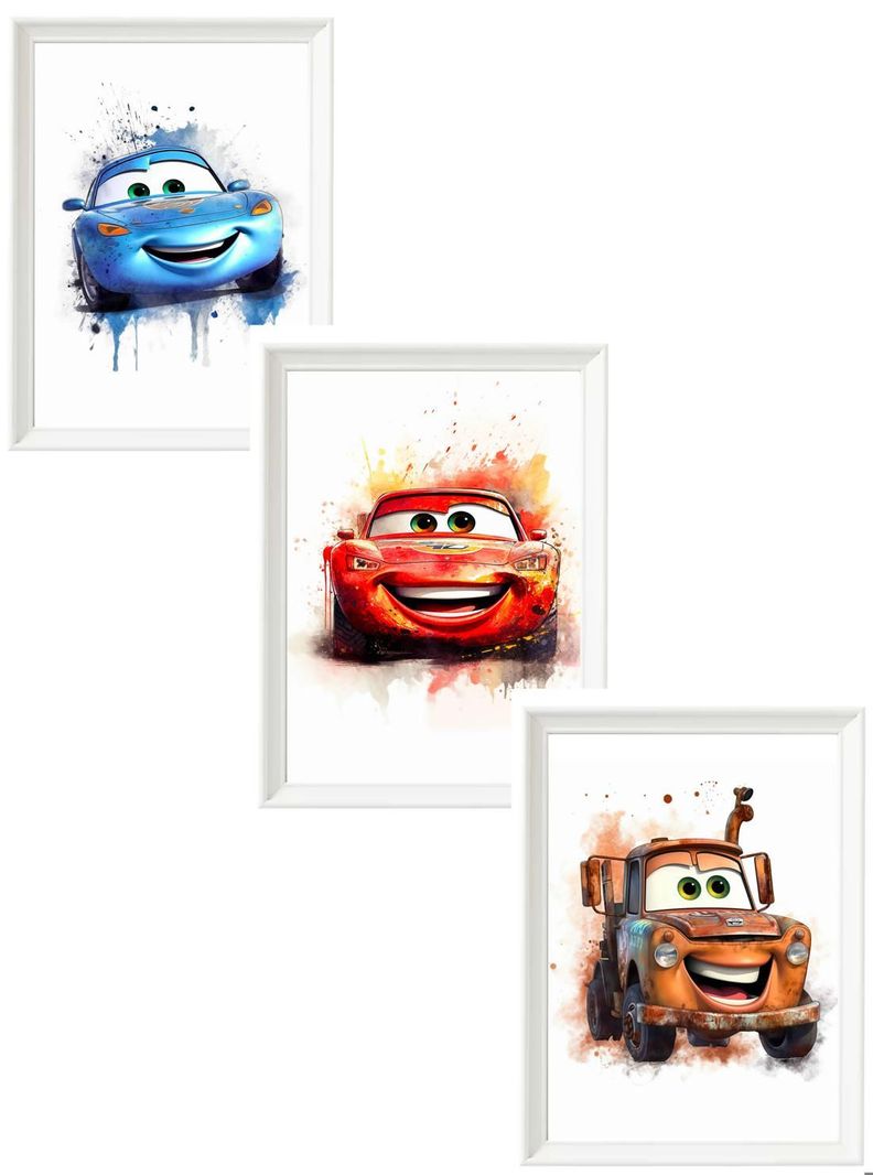 Set Cuadros Infantil Cars-0
