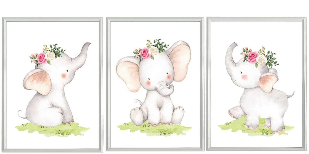 Set Cuadro Infantil Elephant-0
