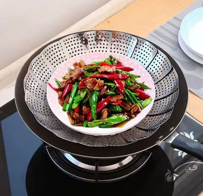 Plato de vapor multifuncional vaporizador de alimentos-3