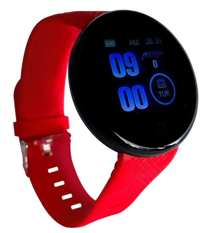 Reloj D18 Smartwatch Inteligente Rojo-2