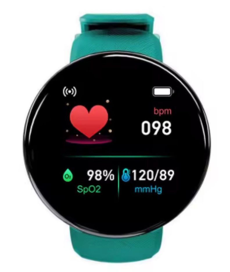 Reloj inteligente D18  para Hombre y mujer - Verde-0