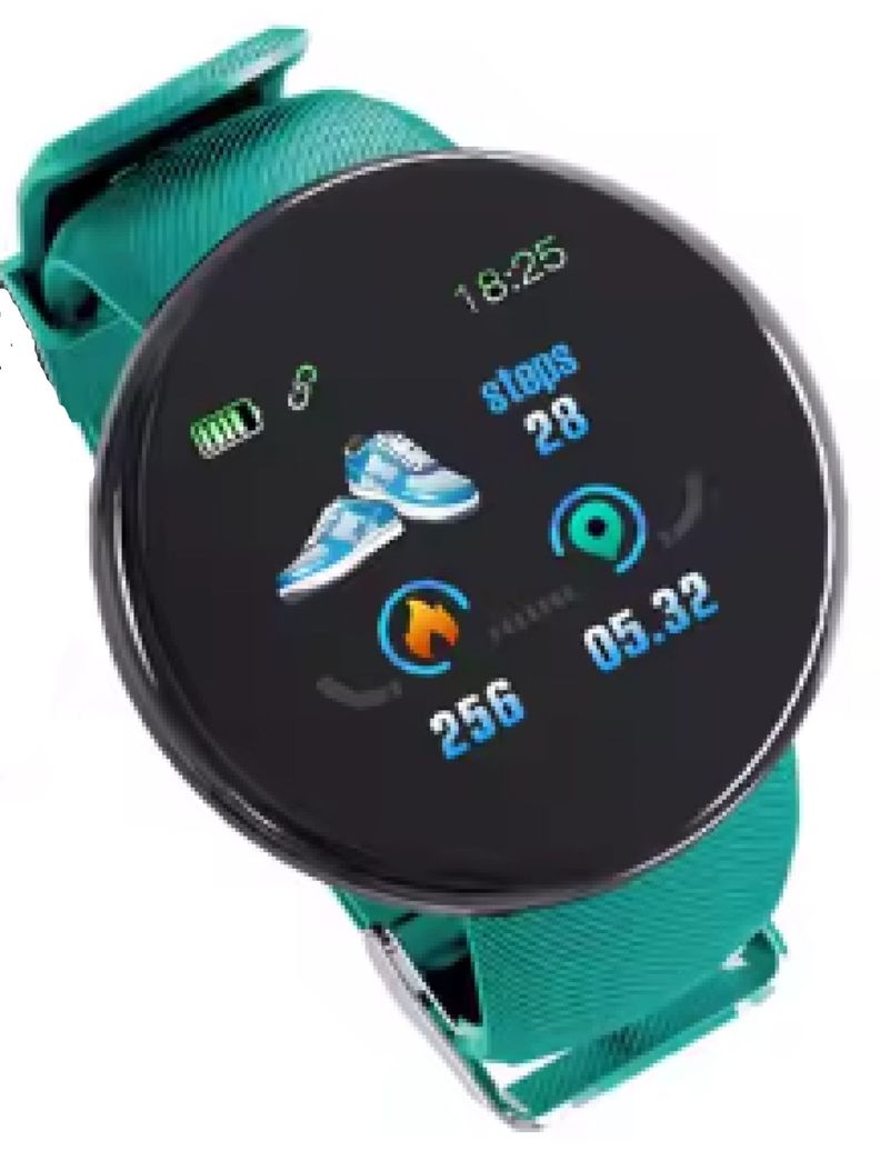 Reloj inteligente D18  para Hombre y mujer - Verde-3