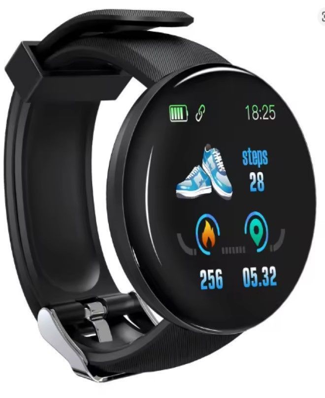 Reloj inteligente D18 Pro para Hombre y mujer - Negro-3