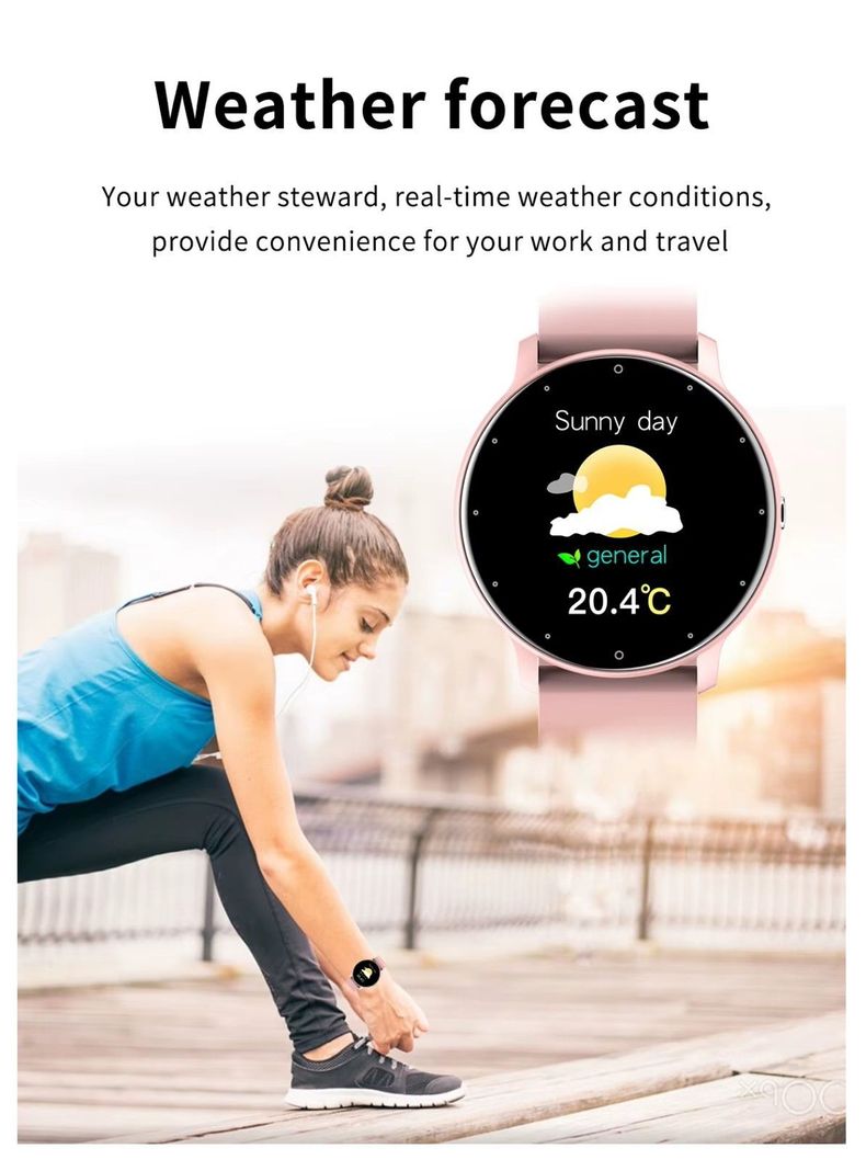 Reloj inteligente para mujer Smartwatch Rosado-4