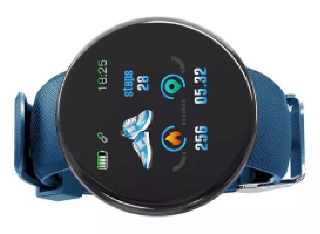 Reloj D18 Smartwatch Inteligente Azul-2