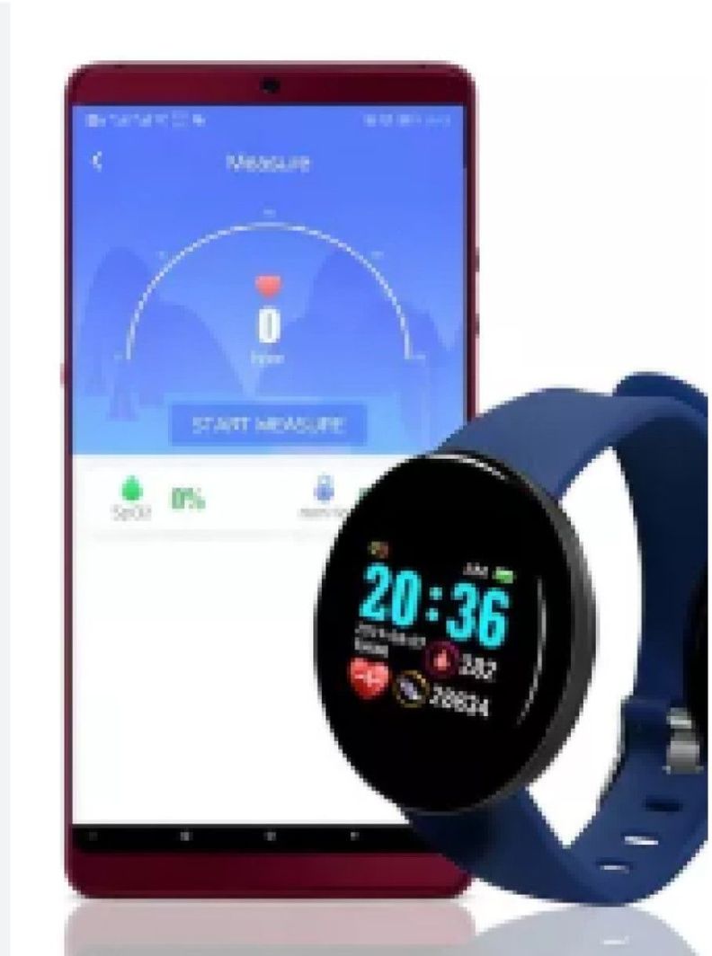 Reloj D18 Smartwatch Inteligente Azul-3