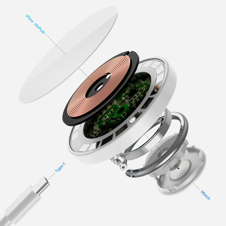Cargador MagSafe Ring 2-en-1 Iphone Apple-5