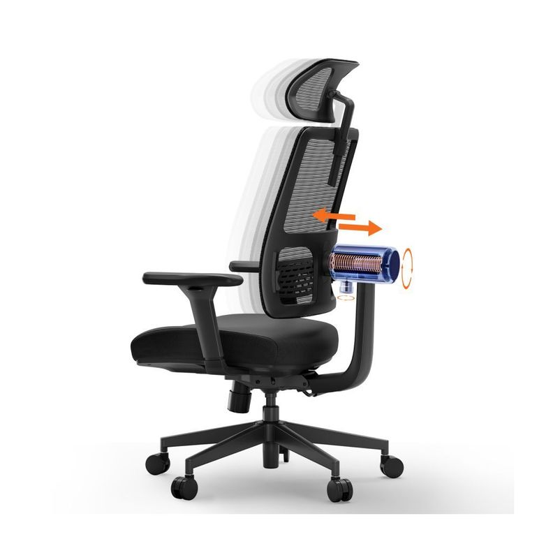 Silla De Escritorio Ergonomica Oficina home office Plus negra-3