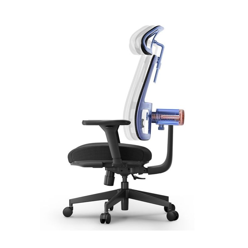 Silla De Escritorio Ergonomica Oficina home office Plus negra-4