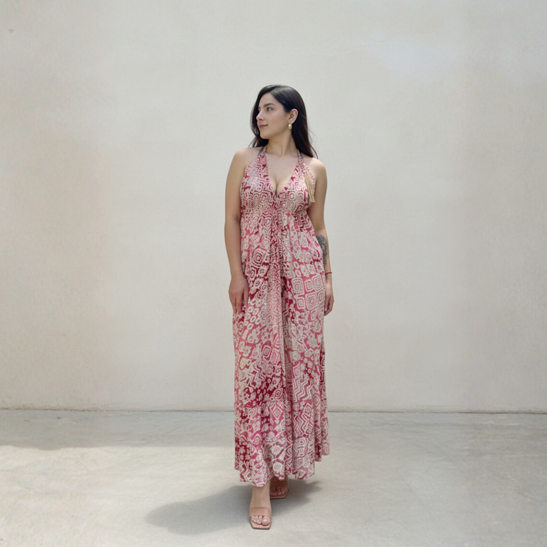 Maxi vestido sin espalda