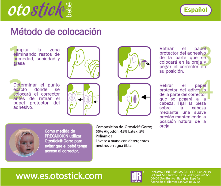 Correctores de orejas para Bebés - Otostick-4