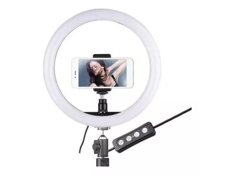 Aro De Luz Led Con Tripode Aro 26cm 2.1 Metros-3