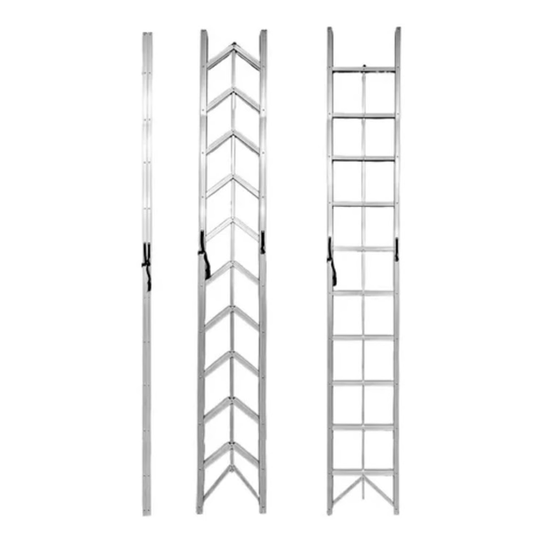 Escalera Plegable Aluminio 10 Escalones Tijera 150kg-0