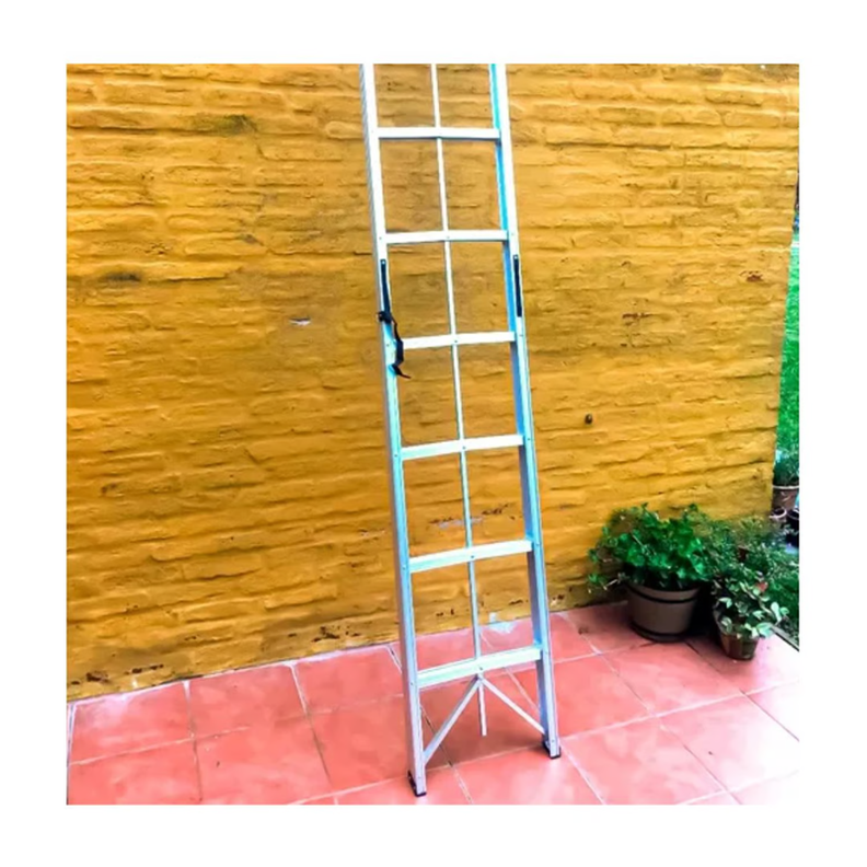 Escalera Plegable Aluminio 10 Escalones Tijera 150kg-1