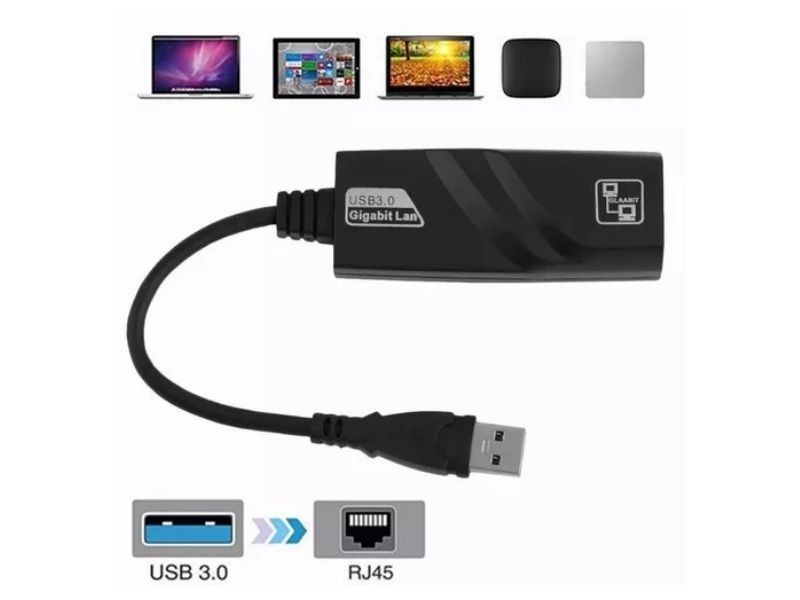 Adaptador Rj45 Usb 3.0 Gigabit Ethernet 10/100/1000 Mbps-1