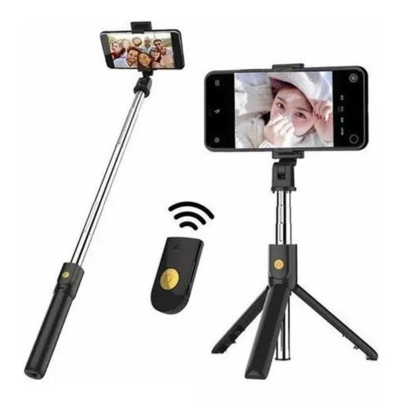 Baston Selfies Bluetooth Tripode 2 Soporte Plegable Tik Tok-1