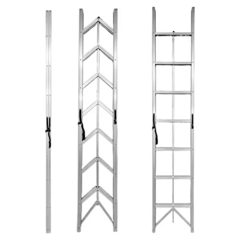 Escalera Plegable Aluminio 7 Escalones Tijera 150kg-0