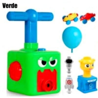 Juguete juego Bombin Lanzador Con 12 Globos Cohete-0