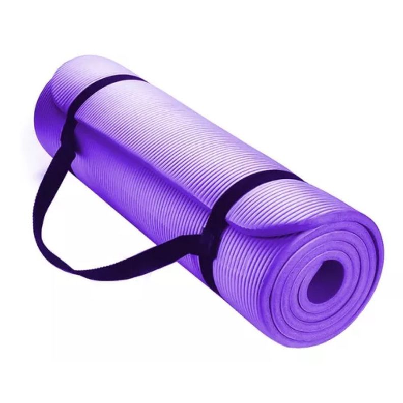 Mat Yoga 10 Mm Alfombra Resistente Gruesa Morado