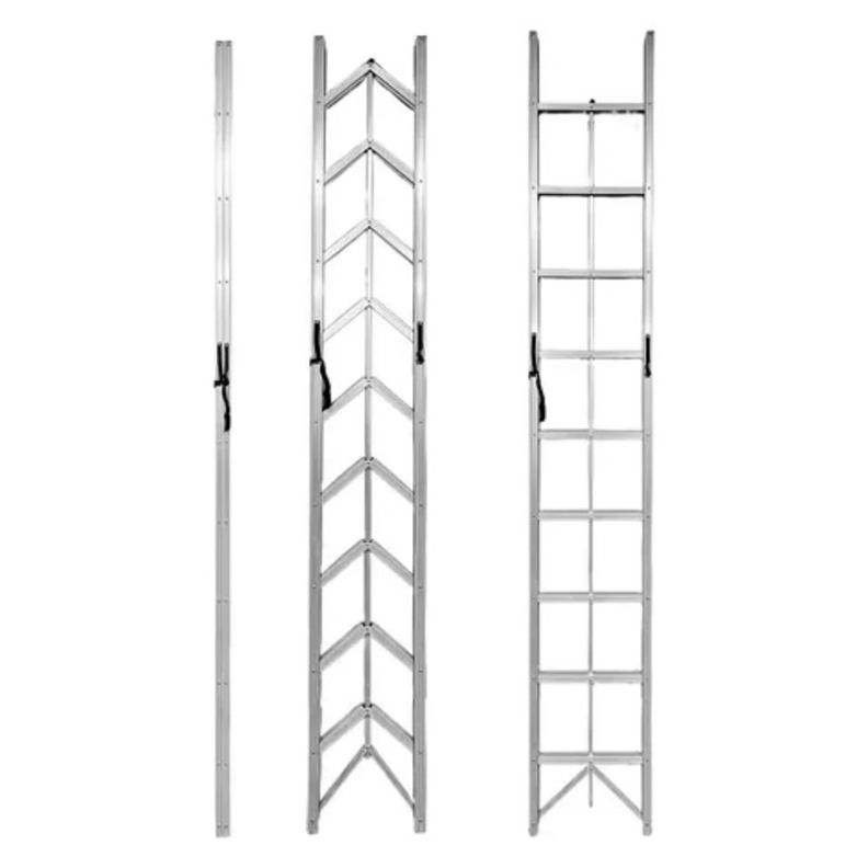 Escalera Plegable Aluminio 9 Escalones Tijera 150kg-0