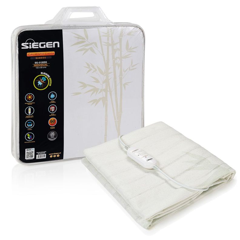 CALIENTA CAMA SIEGEN SG-5120D5 1 PLAZA (150 X 80 cms)-0