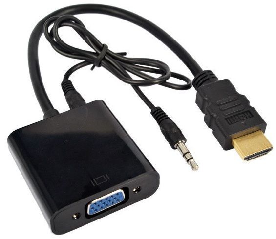 Cable Adaptador de HDMI Macho a VGA Hembra-0