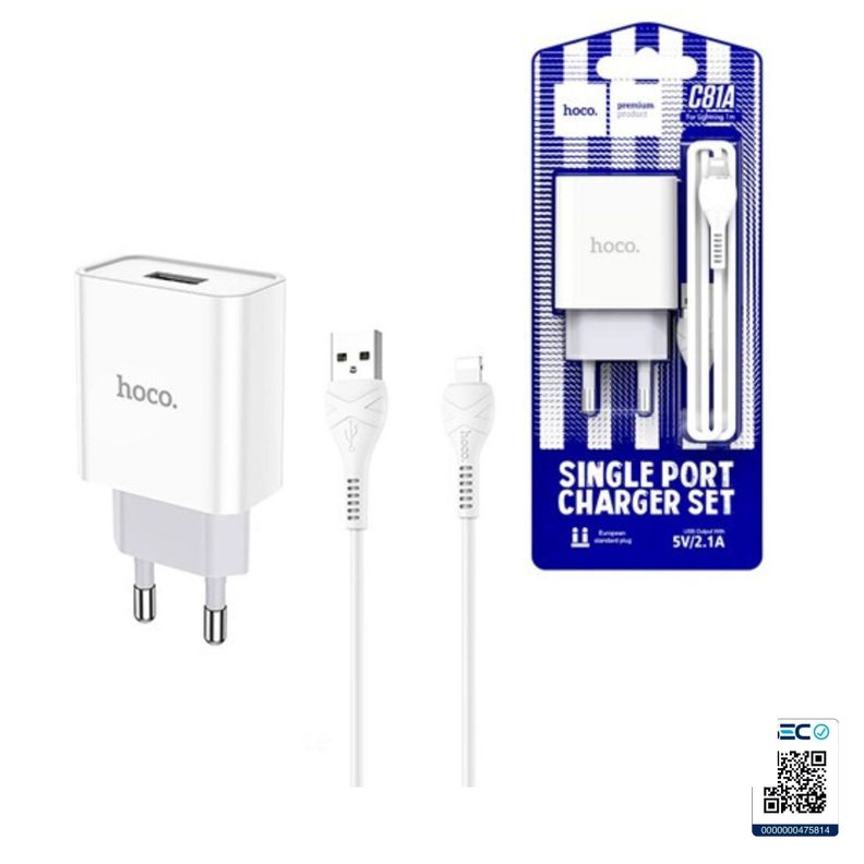 Cargador carga rápida C81A 3.0 USB a lightning con cable para Iphone-0
