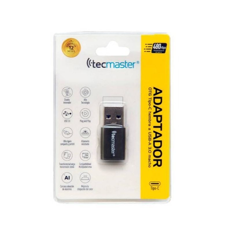 Adaptador Mini Usb Tipo C a USB Macho-2