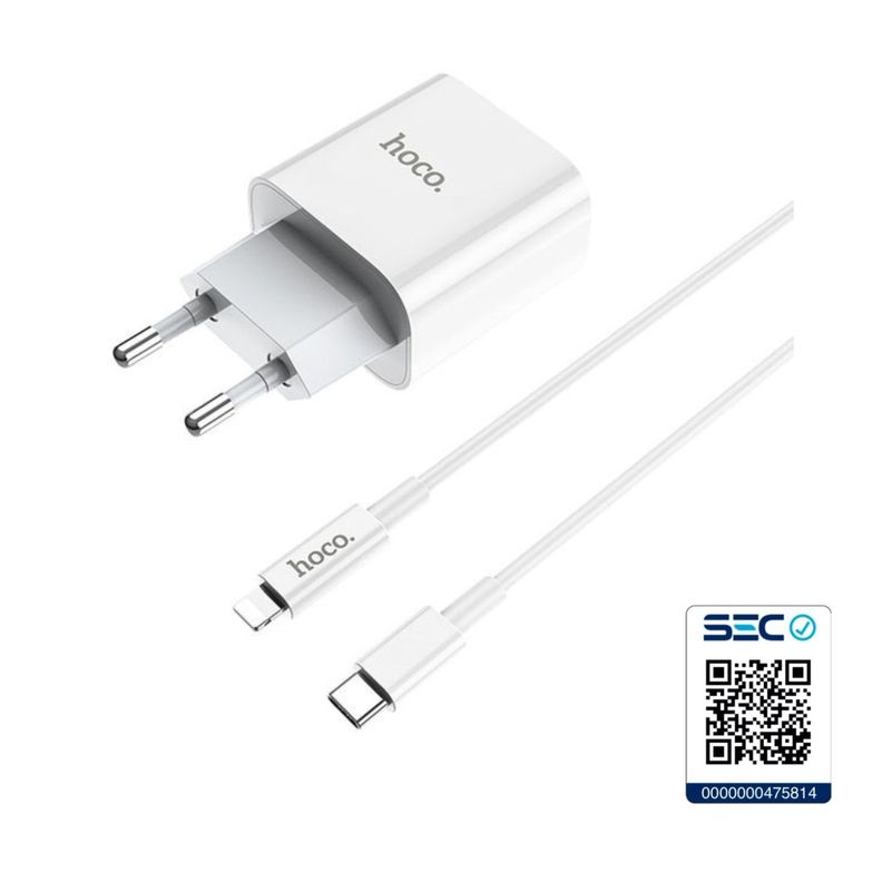 Cargador Hoco C76A 3.0 Tipo C a Lightning con cable para iPhone-2