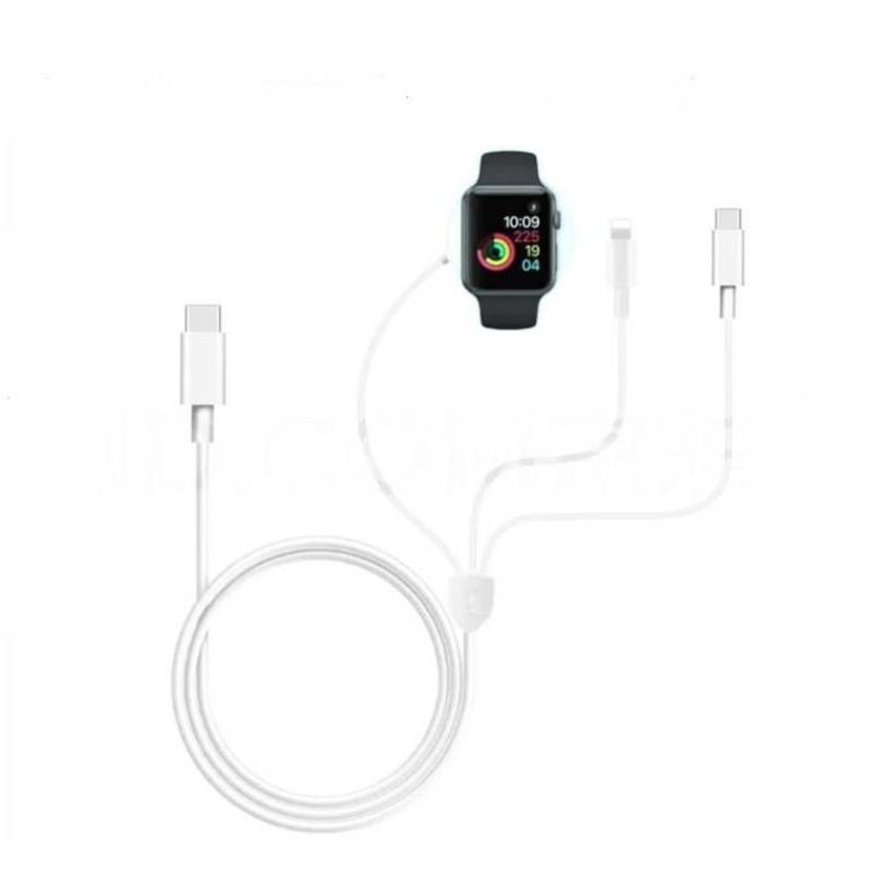 Cable 3 en 1 Cable cargador inalámbrico para Reloj Iphone Android-1