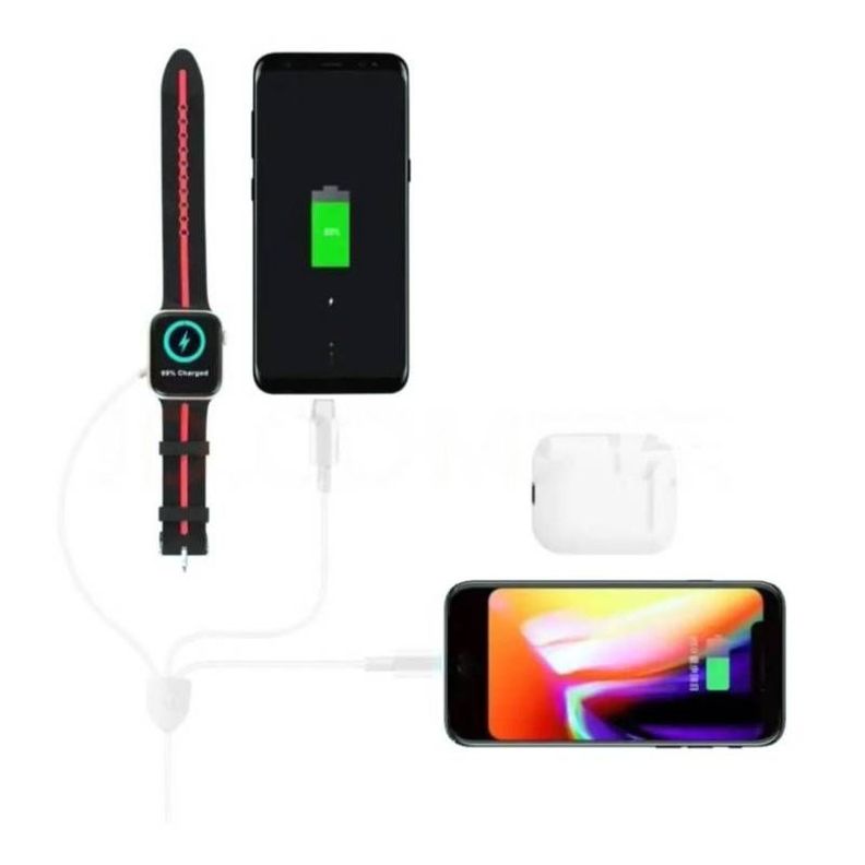 Cable 3 en 1 Cable cargador inalámbrico para Reloj Iphone Android-2