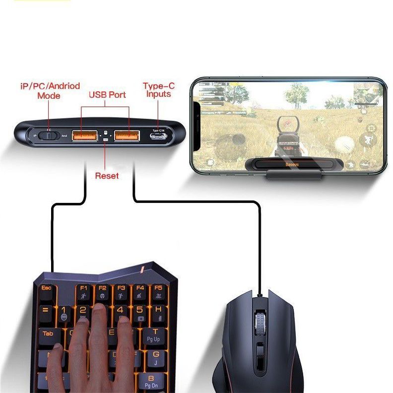 Gamo Mobile  iPad Game Adaptador Teclado Y Mouse-2