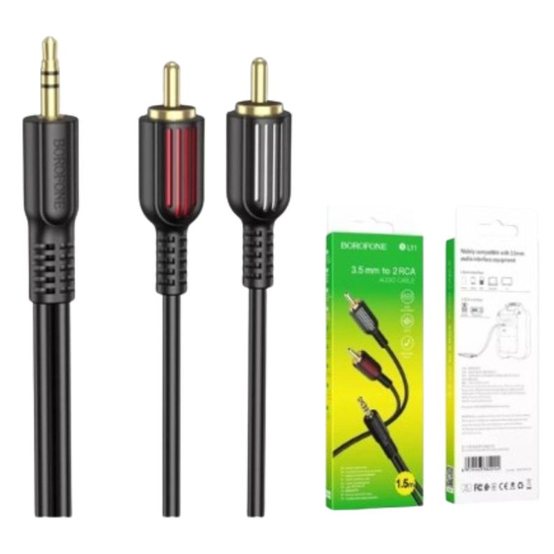 Cable Aux Audio BL11 3,5mm A Doble RCA-0
