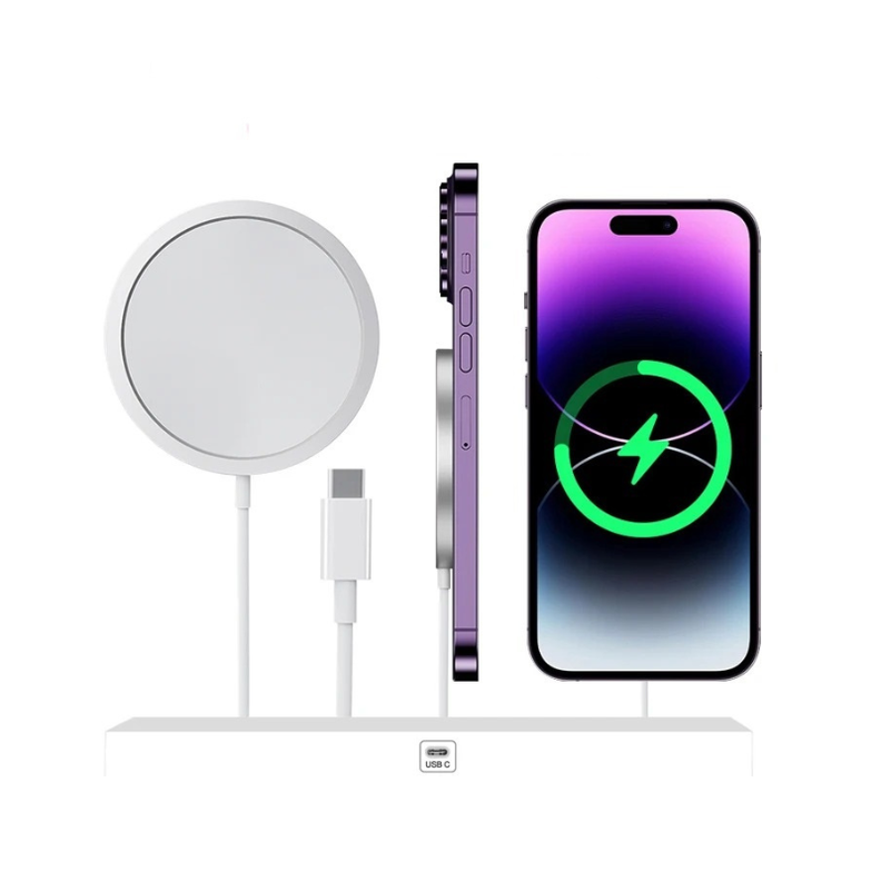 Cargador MagSafe Inalámbrico compatible Iphone 15W-0