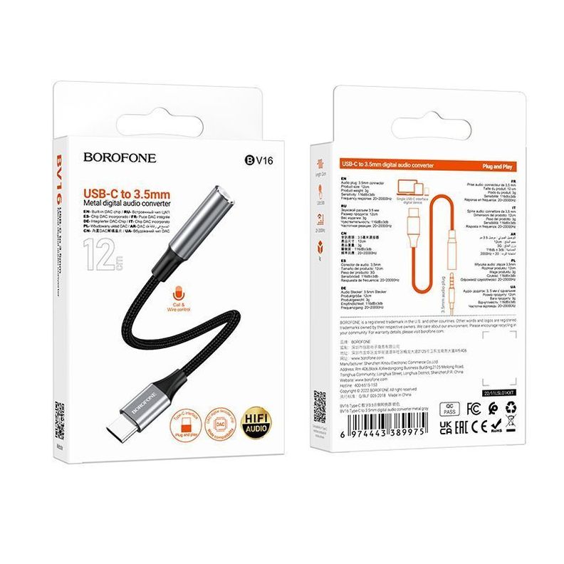 Cable Adaptador Convertidor De Audio De Tipo C A 3,5 Mm-5