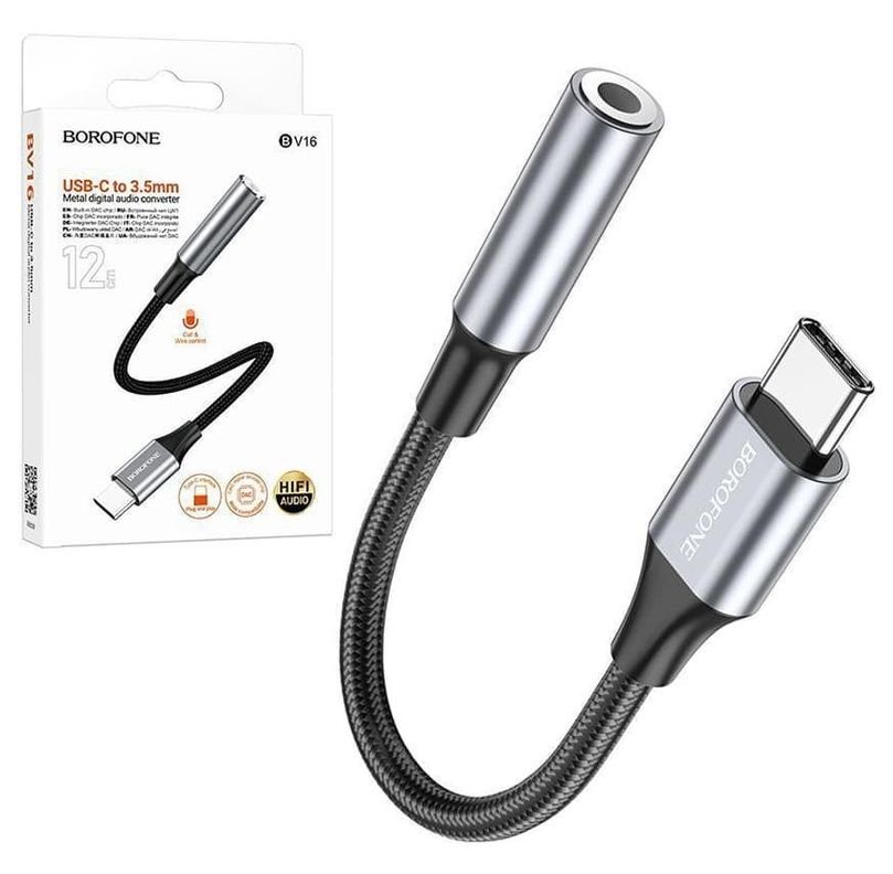 Cable Adaptador Convertidor De Audio De Tipo C A 3,5 Mm-0