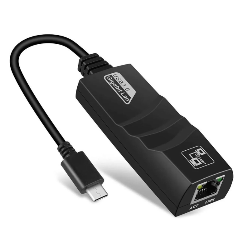   Adaptador tarjeta red USB tipo C 3.1 a Lan RJ45 Ethernet 1GB-0