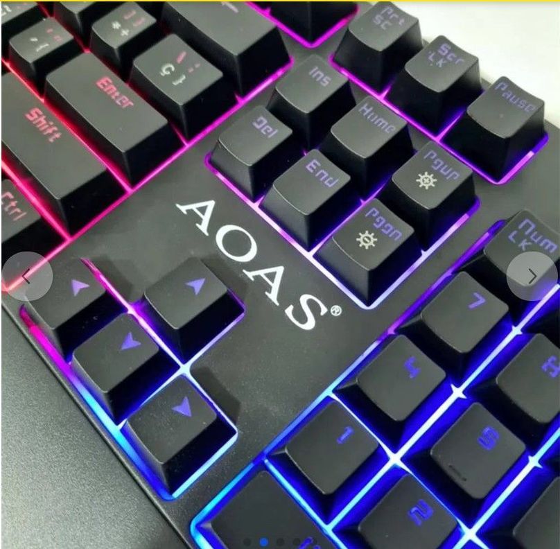 Teclado Mecánico Retroiluminado Rgb Gamer Usb Aoas M 700 -2