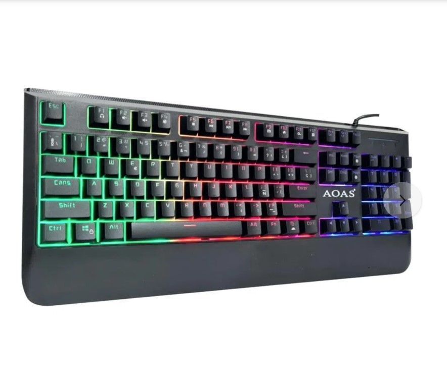 Teclado Mecánico Retroiluminado Rgb Gamer Usb Aoas M 700 -1