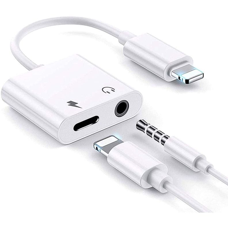 Adaptador iphone lightning 3.5mm AUX Headphone-0