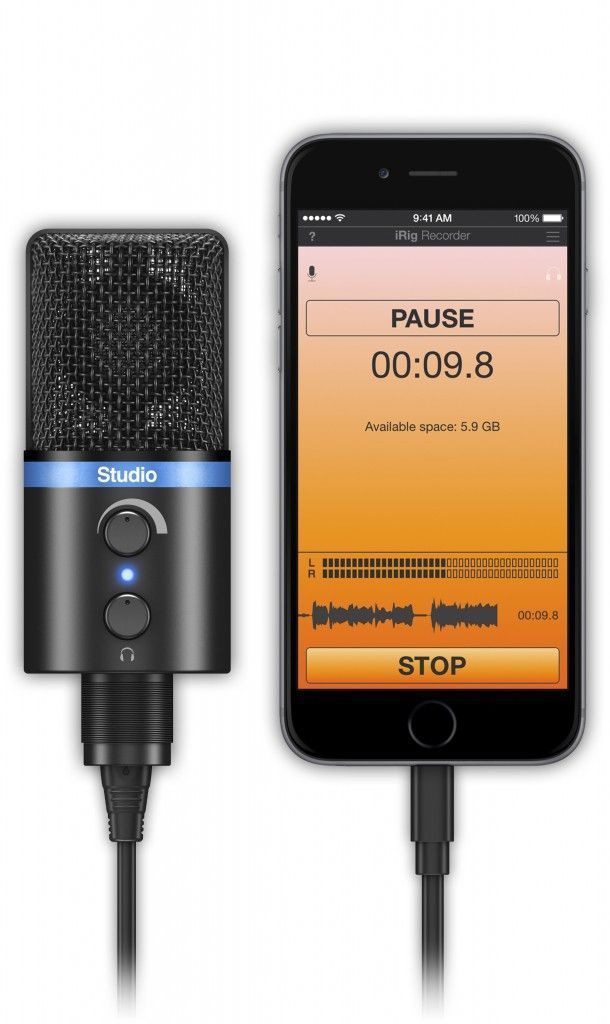 MICROFONO PODCAST IRIG MIC STUDIO BLACK-4