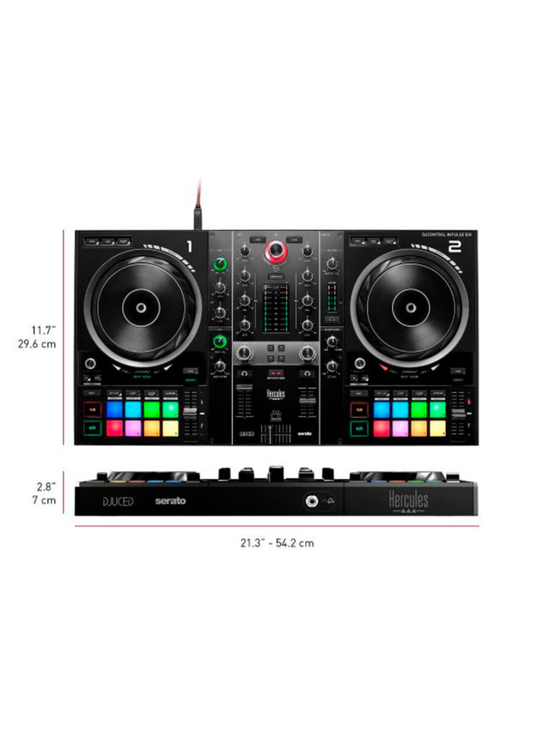 Hercules DJControl Inpulse 500 – Domina la Mezcla con Estilo y Precisión -2