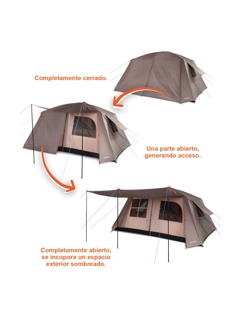 Carpa Quintay X 10 Personas Bosscamp 3000 Mm Techo Largo-3