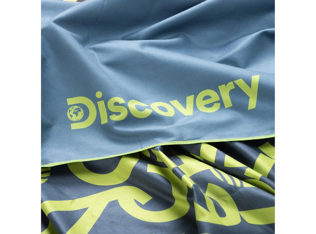 Toalla Microfibra grande Verde - Gris Discovery (90 x 200)-4