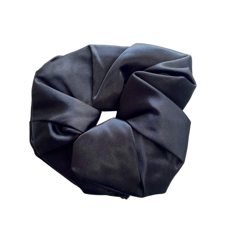 Scrunchie Collet de Seda XL 22 momme Negro-0