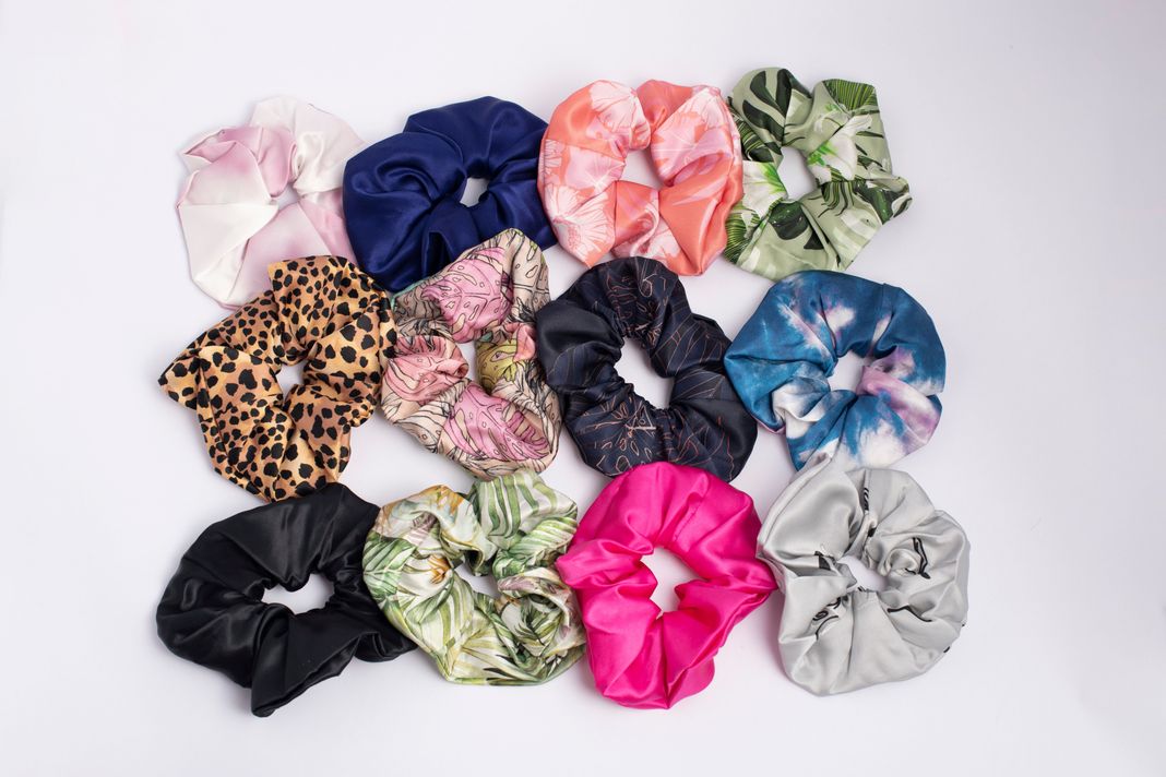 Scrunchie Collet de Seda XL 22 momme Negro-1
