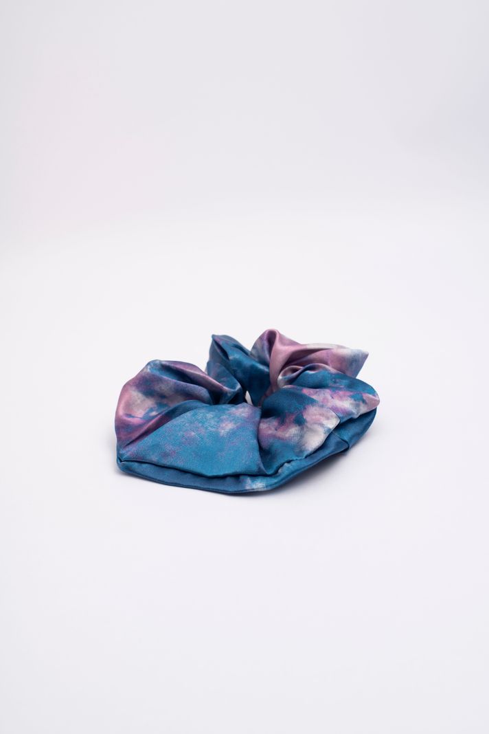 Scrunchie Collet de Seda XL 22 momme Color Ombré Azul-1