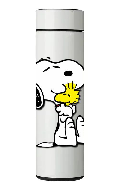 TERMO DIGITAL CON TERMÓMETRO - SNOOPY (3) - 450 ML-0