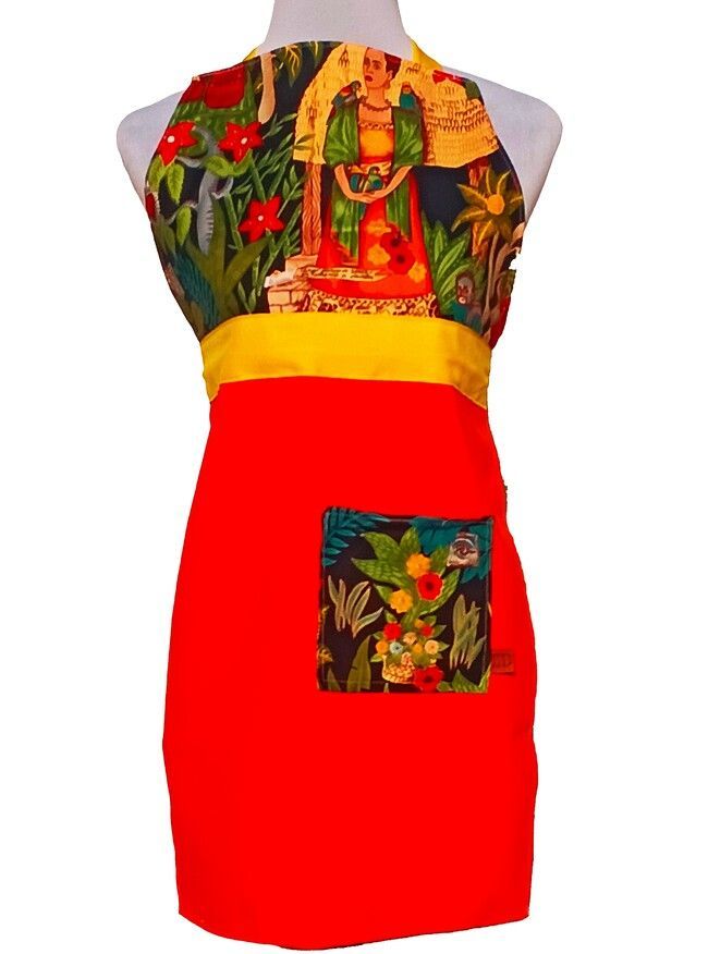DELANTAL DE COCINA ALGODÓN AMERICANO - FRIDA-0