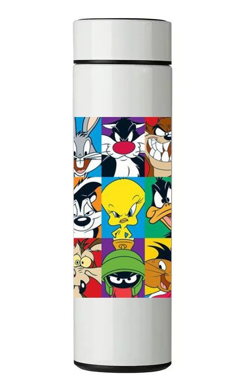 TERMO DIGITAL CON TERMÓMETRO - LOONEY TUNES - 450 ML-0